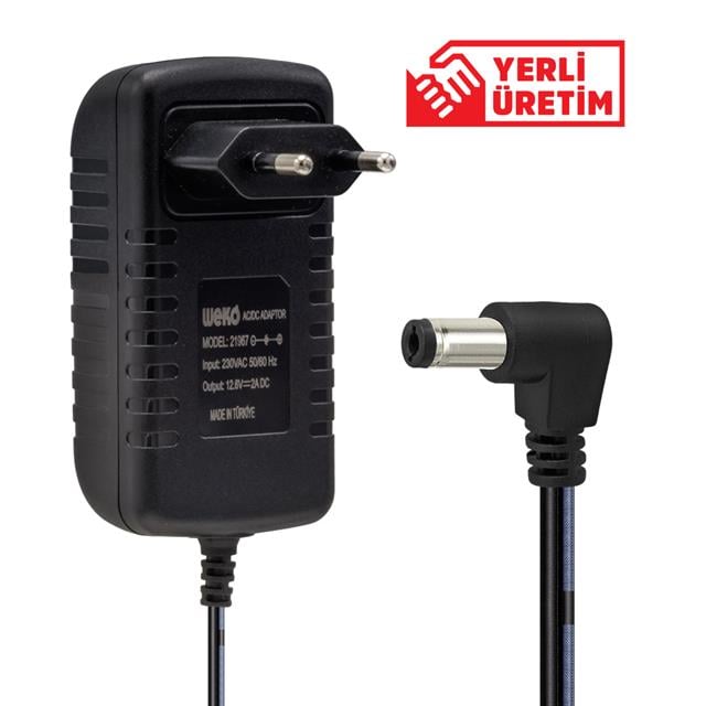 Weko 12.6V - 2 Amper Lithium Ion Battery Charger 5.5-2.5mm Lityum İyon Piller Için Uygun Şarj Cihazı