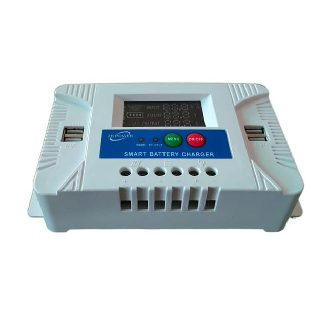 Powermaster PM-10A 12V-24V 10 Amper 4 USB Çıkışlı Dijital Ekranlı Solar Şarj Regülatörü