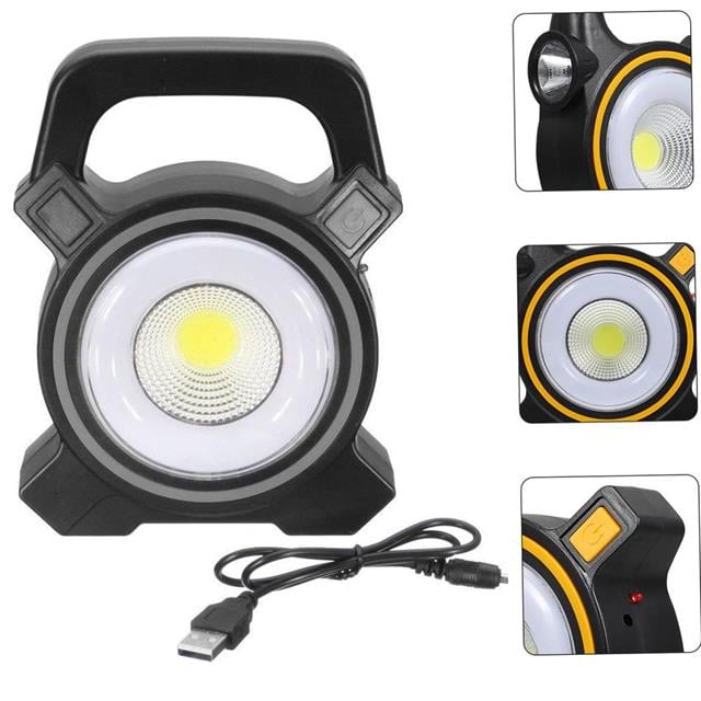 Powermaster JY-819A COB ve Angel LED’li 3 Modlu Solar + Usb Şarjlı Çalışma Lambası