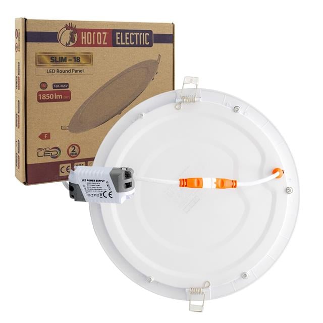 Horoz Slim-18 6400K 18w Beyaz SMD Sıva Altı Panel Led 2’li Paket