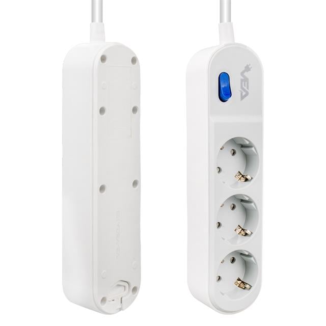 Vea VE-VEGA103 A Class 3’lü Anahtarlı 1.5 Metre Akım Korumalı Priz