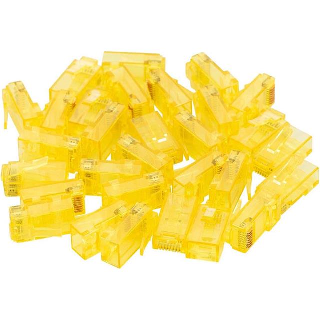 Powermaster PM-22700 RJ45 RJ45 CAT6 8P/8C Sarı Soket (100’lü Paket)