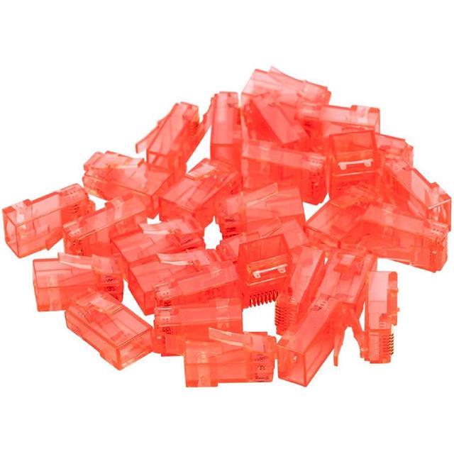 Powermaster PM-22701 RJ45 RJ45 CAT6 8P/8C Kırmızı Soket (100’lü Paket)