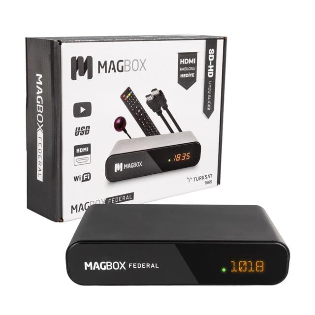 Magbox Federal TKGS’li HD Uydu Alıcısı Scart + HDMI Çıkışlı
