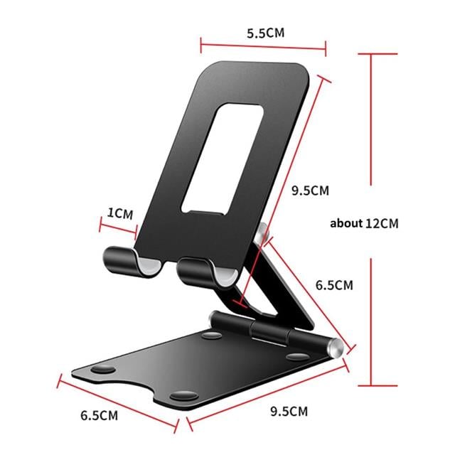 Powermaster A30 Masaüstü Metal Telefon Stand Tutacağı Çift Eksenli Katlanabilir