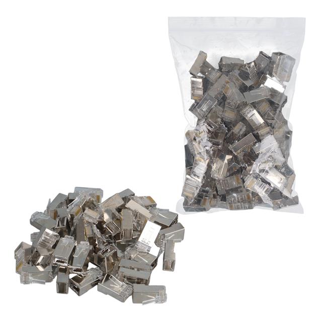 Powermaster PM-2334 Metal RJ45 Cat5 100 Adet Metal Uç 8p/8c