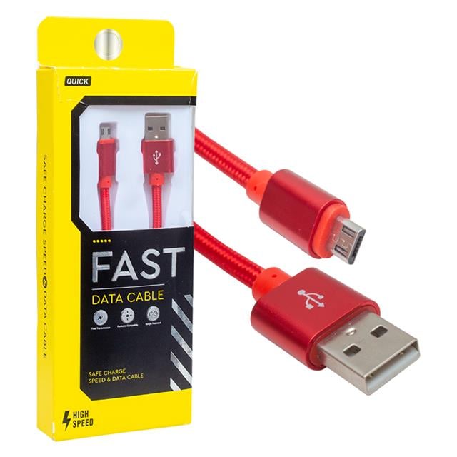 Powermaster Metal Örgülü Micro USB Şarj Data Kablosu