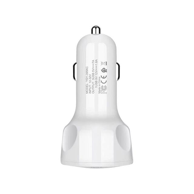 Powermaster TE-091 3xUSB 3.0 Çakmaklık Hızlı Araç Şarj Cihazı