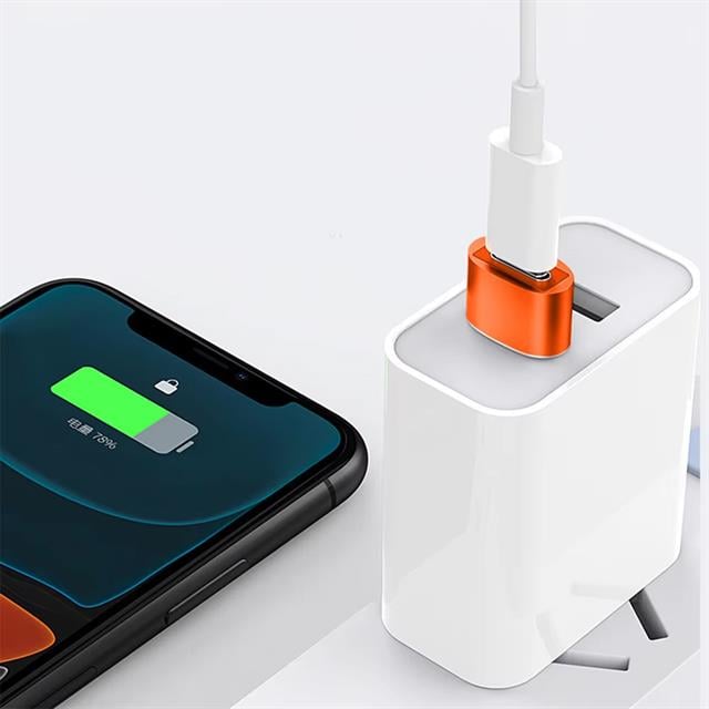 PowerMaster PM-24188 Erkek USB 3.0 TO Dişi Type-C OTG Ara Aparat 10 Amper Data - Şarj Kablosu