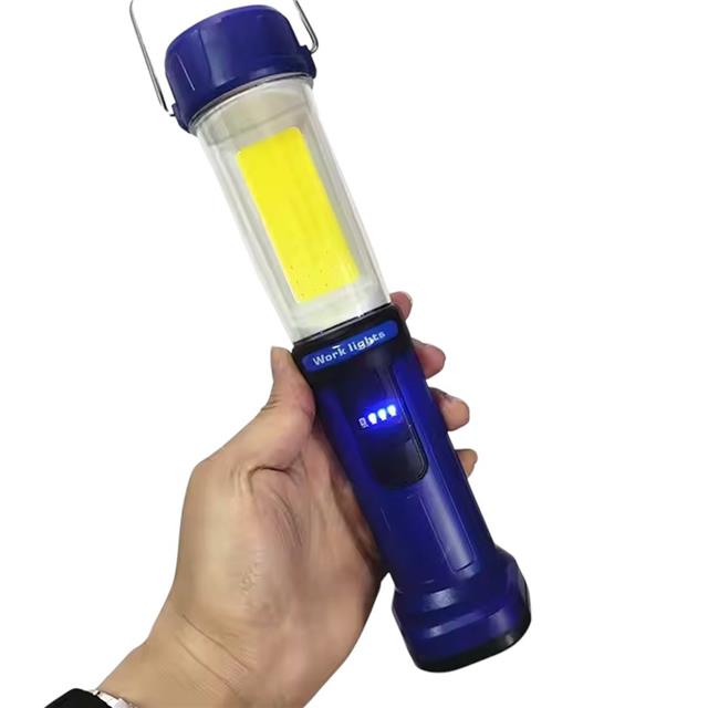 Powermaster HK-802 Şarjlı 30 Beyaz + 20 Mavi-Kırmızı Smd Led / 55 Cob Ledli 5 Modlu Çalışma Lambası
