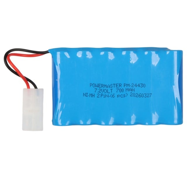 Powermaster PM-24430 7.2Volt 700mAh Ni-Mh 2 Pin Soketli 6’lı Oyuncak Araba Pili 202105