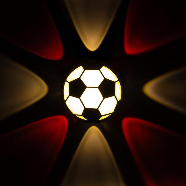 PowerMaster PM-24456 Gün Işığı - Kırmızı Futbol Topu Dekoratif LED Duvar Aplik