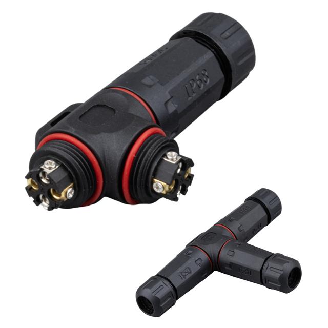PowerMaster PM-24596 4 Pin Telli 3’lü Tip IP68 Su Geçirmez RJ45 Konnektör