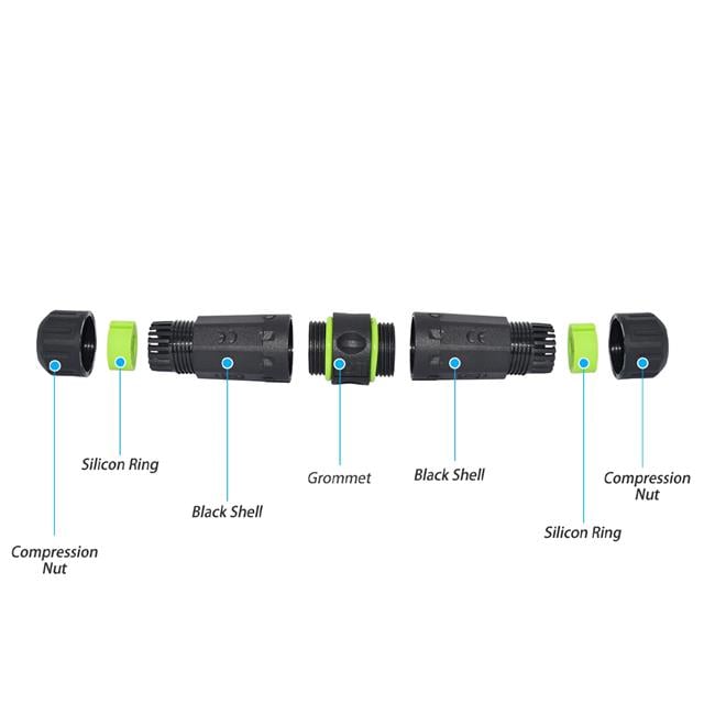 PowerMaster PM-24598 Dişi - Dişi IP68 Su Geçirmez 3.0 USB-A Konnektör