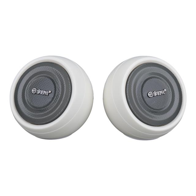 MagicVoice MV-24845 1+1 USB AUX Oval Multımedia Ses Sistemi Speaker - Hoparlör 2X3Watt