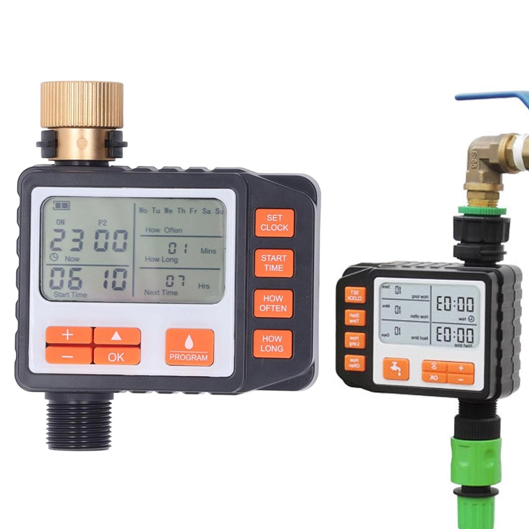 Sunup SN-24908 Otomatik Sulama Saati Zamanlayıcısı Bahçe Sulama Sistemi (Dijital Programlanabilir)