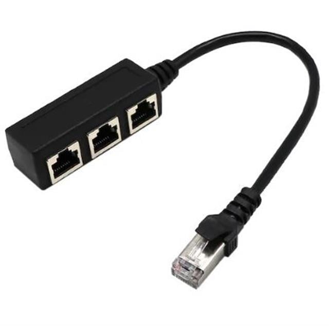 PowerMaster PM-25007 Ethernet RJ45 3’lü Dağıtıcı Splitter