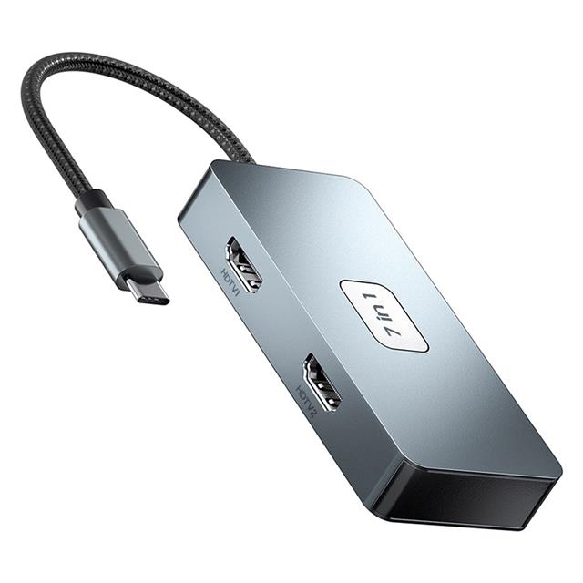 Powermaster PM-25078 7 İn Usb-C Hub Hdmi Usb 3.0 Type-C Çoklayıcı Dağıtıcı
