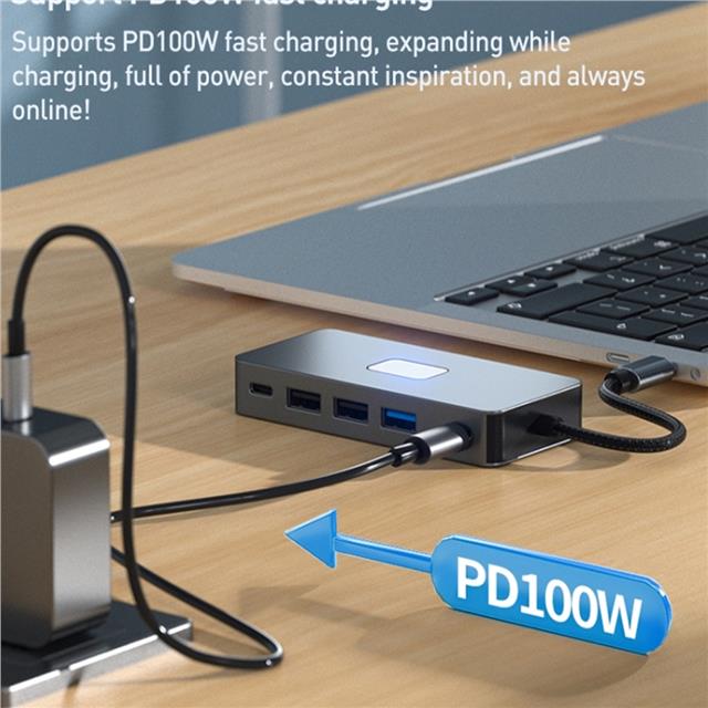 Powermaster PM-25078 7 İn Usb-C Hub Hdmi Usb 3.0 Type-C Çoklayıcı Dağıtıcı