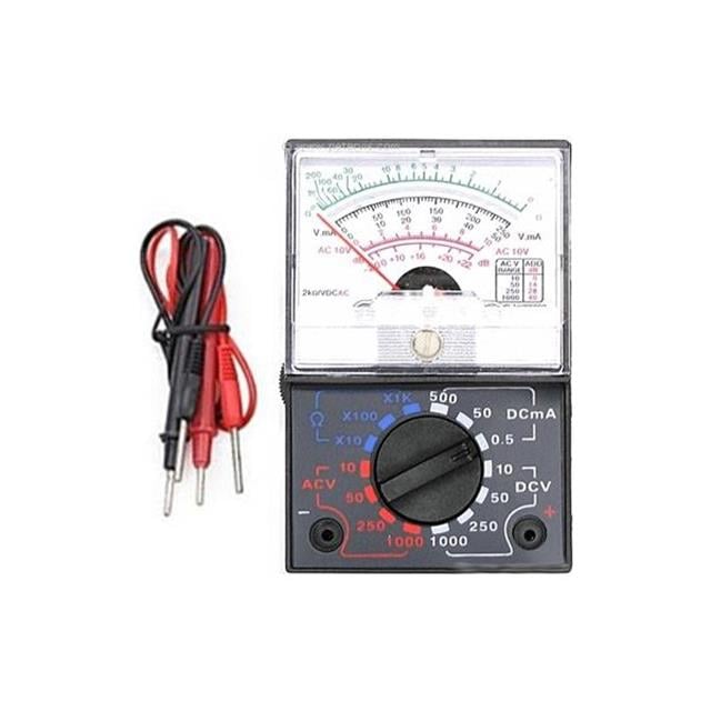 PowerMaster YX-1000A Profesyonel Analog Multimetre İbreli Avometre AC/DC Voltaj ve Akım Ölçer Test Cihazı