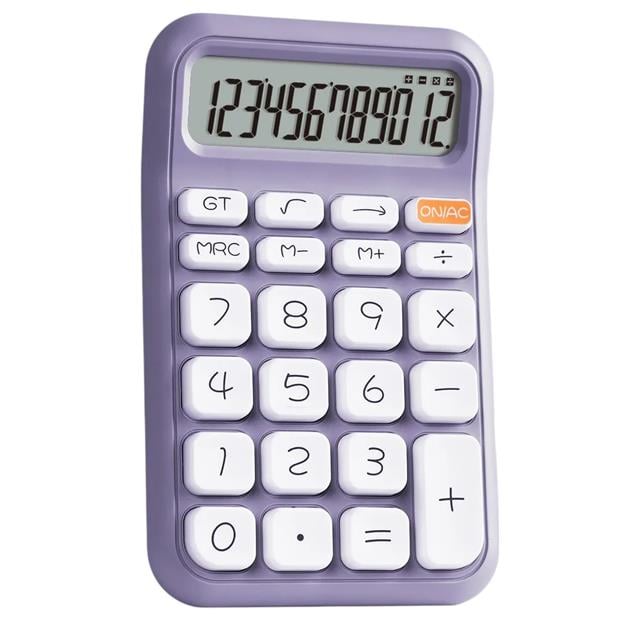 Powermaster PM-25411 Mor 12 Haneli Hesap Makinesi