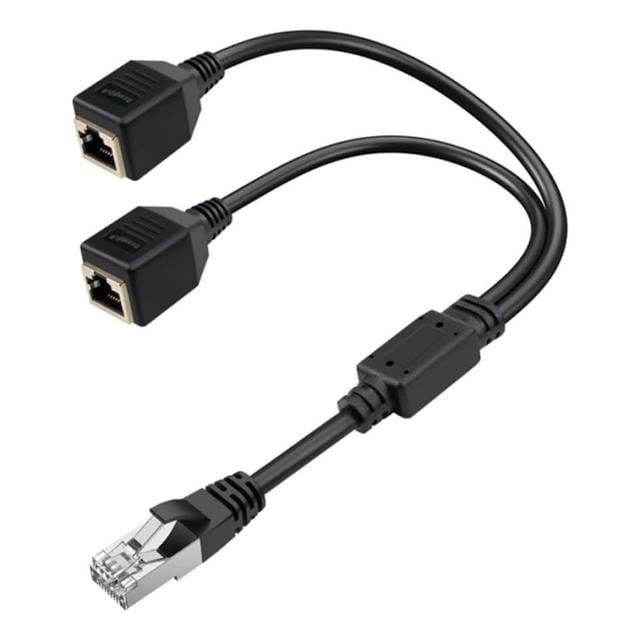 PowerMaster PM-25434 Erkek RJ45 TO 2x Dişi Ethernet Çoklayıcı Splitter Dağıtıcı