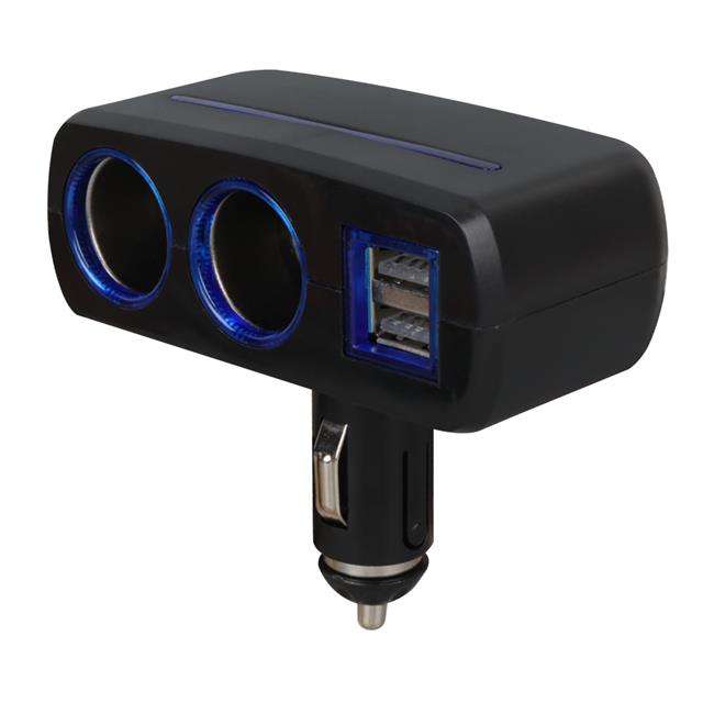 Olesson 1637 12-24V Çift USB Girişli 120W 2’li Araç Çakmak Çoklayıcı