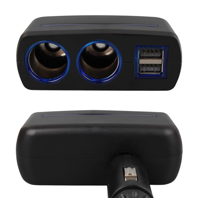Olesson 1637 12-24V Çift USB Girişli 120W 2’li Araç Çakmak Çoklayıcı