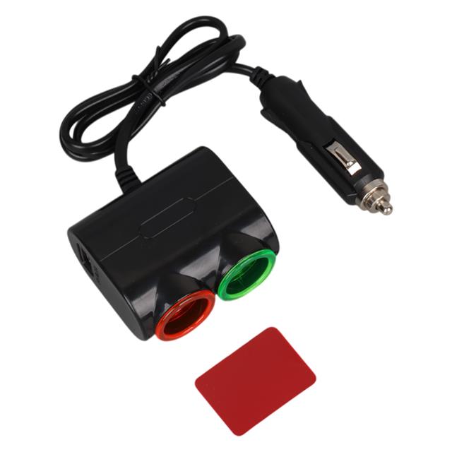 Olesson 1631 12-24V Tek USB Girişli 120W 80cm Kablolu 2’LI Araç Çakmak Çoklayıcı