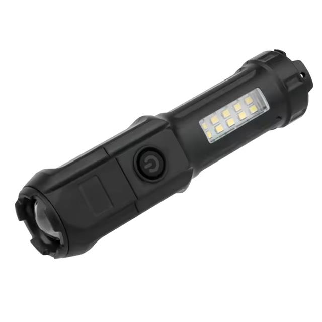 PowerMaster 109-B Zoomlu Flash Özellikli SMD ve Power LED’li Şarjlı Plastik Kasa El Feneri (Powerbank Özellikli)