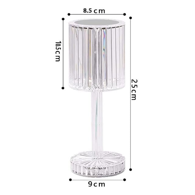 PowerMaster HA-1788 Dekoratif RGB LED’li Ambiyans Masa Gece Lambası Şarjlı Dokunmatik Tuşlu