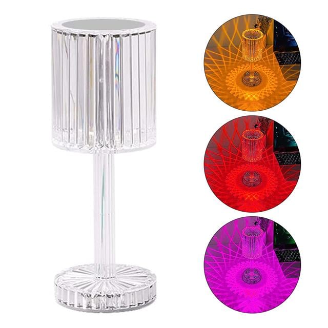 PowerMaster HA-1788 Dekoratif RGB LED’li Ambiyans Masa Gece Lambası Şarjlı Dokunmatik Tuşlu
