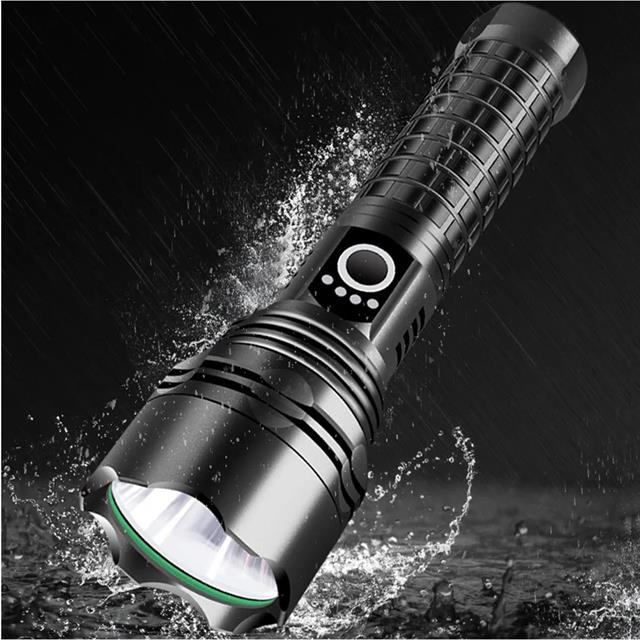 Powermaster RELAX-30 Taktik Şarjlı El Feneri Type-C 5000mAh Bataryalı Ultra Güçlü