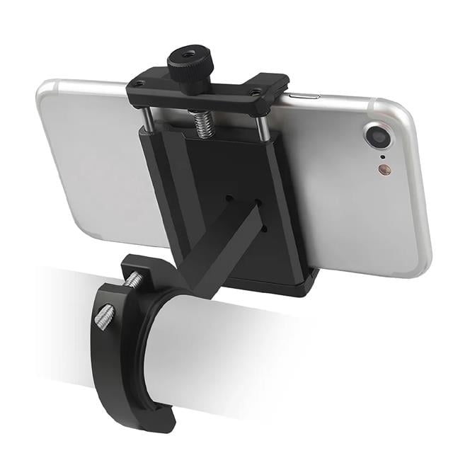 Powerway MT15 Motosiklet Bisiklet Scooter İçin Dayanıklı Gidon Uyumlu CNC Alüminyum Telefon Tutucu