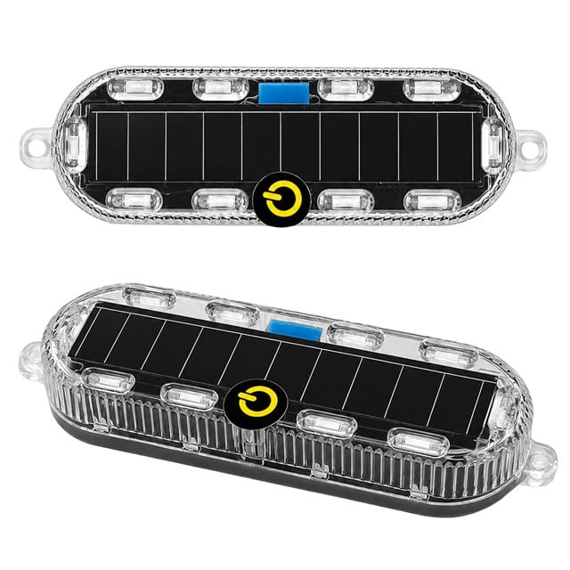 Powermaster PM-25928 Güneş Enerjili Çok Renkli LED Flaşörlü İkaz Lambası Su Geçirmez