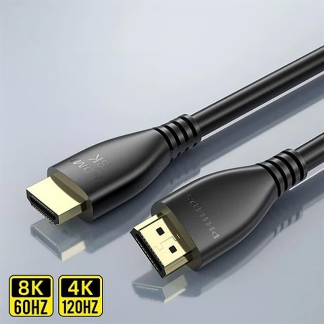 Philips 3 Metre 8K-60HZ 4K-120HZ V2.1 HDMI Görüntü Kablosu (SWV7250/93-T-3.0)