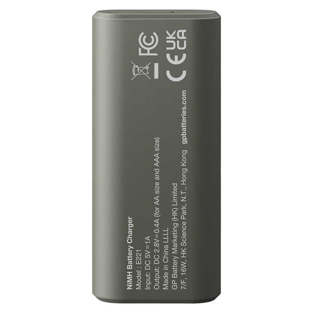 Gp Recyko E221 Usb 2’li AA - AAA Pil Şarj Cihazı (GPACSE221004 GPE221R21-2GTLB1)