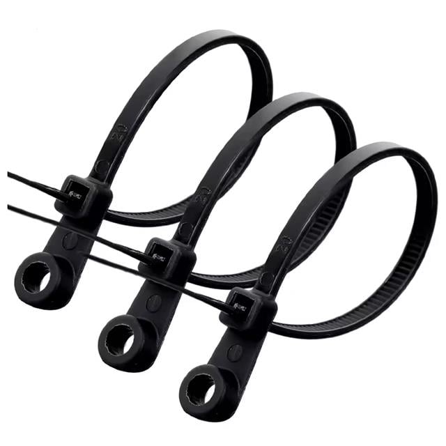 PowerMaster PM-26326 Vida Delikli Kablo Bağı Plastik Kelepçe 100lü Paket Siyah 2.5x100mm