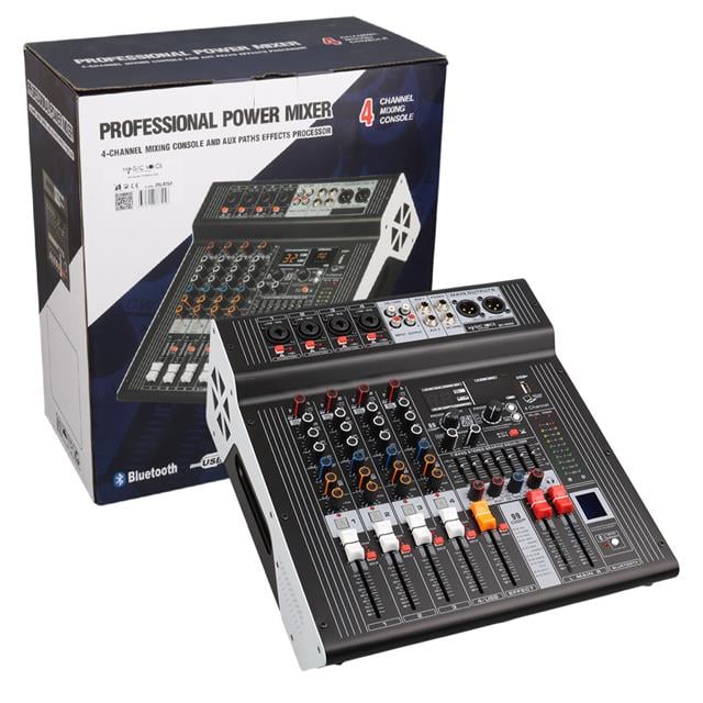 Magicvoice MV-26492 4 Kanal 2X350 Watt Usb/Sd/Bluetooth Power Mixer
