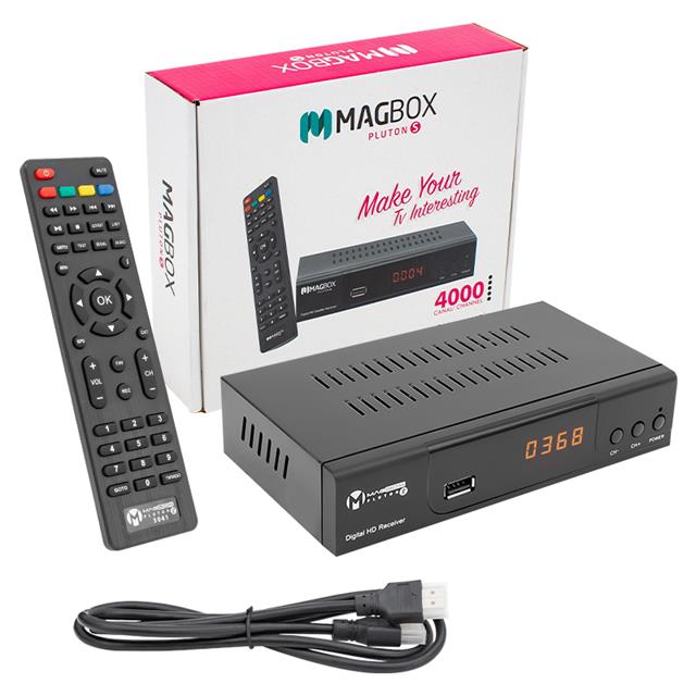 Magbox Pluton S Full HD TKGS’li HDMI-Scart Girişli Kasalı Uydu Alıcısı