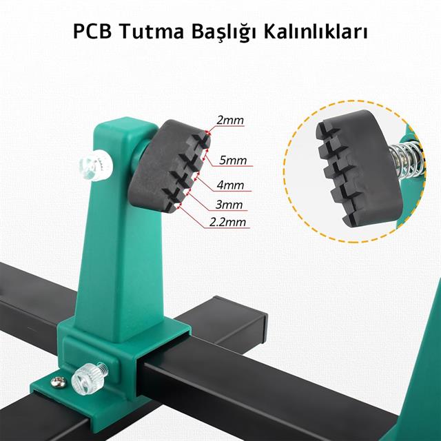 PowerMaster PM-26594 Ayarlanabilir PCB Levha Board Tutucu Havya Tamir Standı