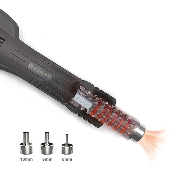 Baku BA-898A+ 550W Isı Ayarlı Üflemeli Dijital Havya İstasyonu Çift Led Ekranlı (Rapid Warming)