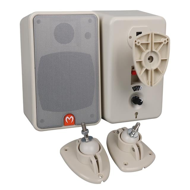 MagicVoice MV-21 10 CM 40 Watt Komütatörlü Hat Trafolu Beyaz Sütun Hoparlör (2’li Takım)