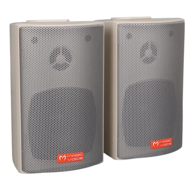 MagicVoice MV-16 7.5 CM 30 Watt Komütatörlü Hat Trafolu Beyaz Sütun Hoparlör (2’li Takım)