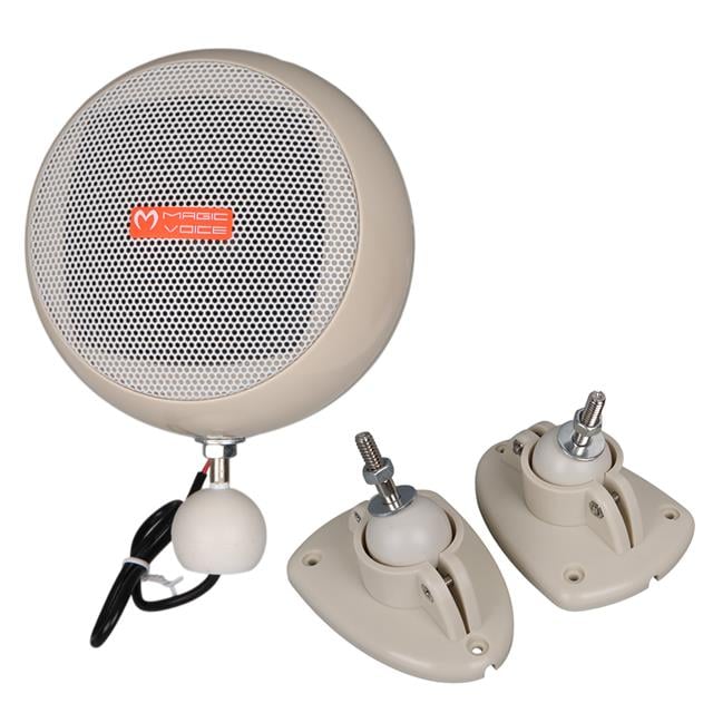 MagicVoice MV-12 7.5 CM 20 Watt Komütatörlü Hat Trafolu Krem Beyazı Sütun Sarkık Hoparlör (2’li Takım)
