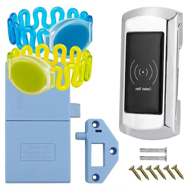 PowerMaster PM-26727 125Khz RFID Dijital Çekmece Dolap Kilidi (2’li Paket)