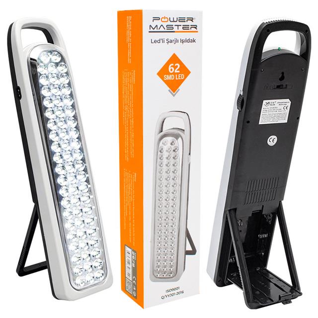 Powermaster Yajia YJ-6828A 62 Led’li Şarjlı Işıldak