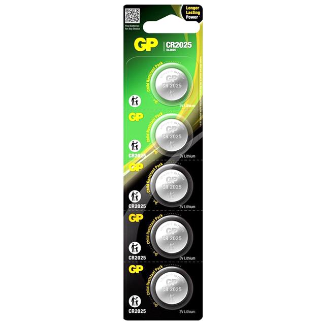 GP CR2025 3 V Lityum Para Pil (5’li Paket)