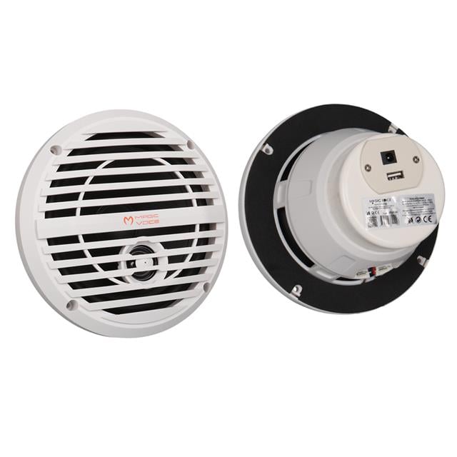 Magicvoice 65-2BQ5S Beyaz 6.5’’ 16 Cm Usb’li 60 Watt Marine Alçıpan 2’li Hoparlör