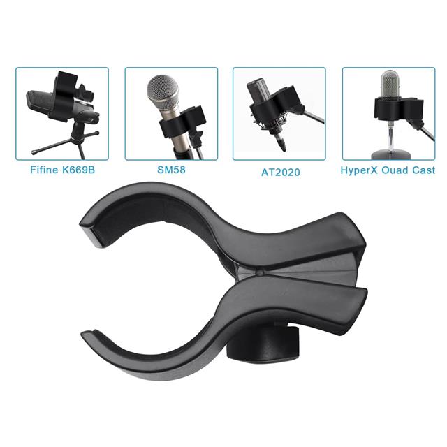 PowerMaster PM-26937 Mikrofon Standı Klipsi Plastik Yaylı 3-6CM